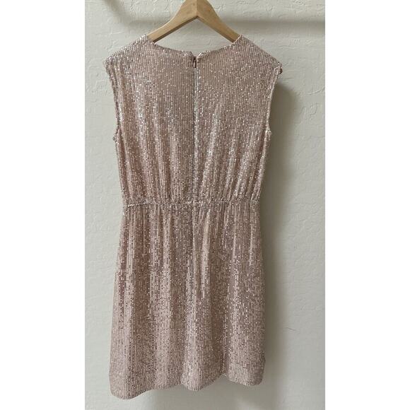 NWT J. Crew Rose Gold Blush Pink Sequin Dress Size 2 - Picture 4 of 8